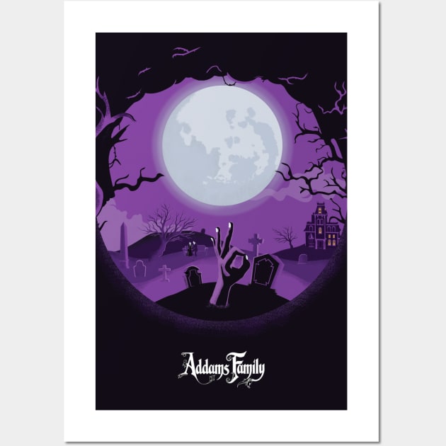 The Addams Family film print Wall Art by Phil Shelly Creative